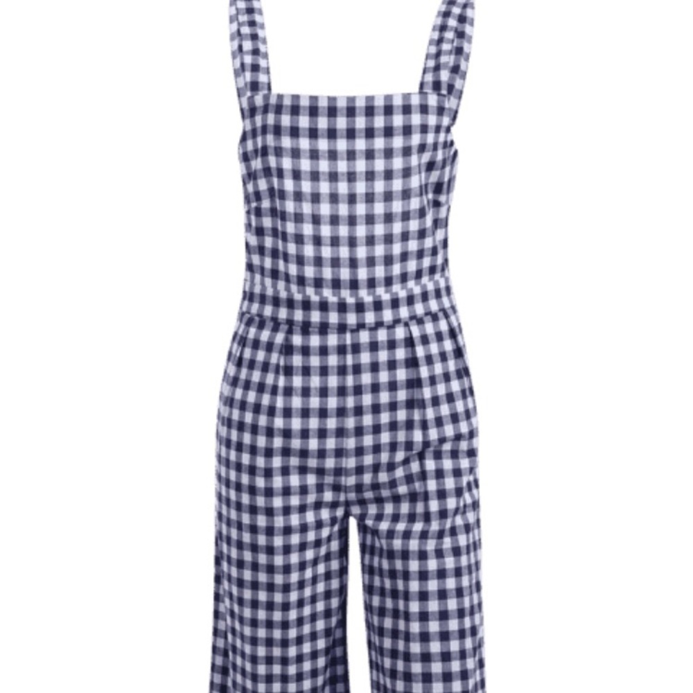 Gingham One piece jumpsuit